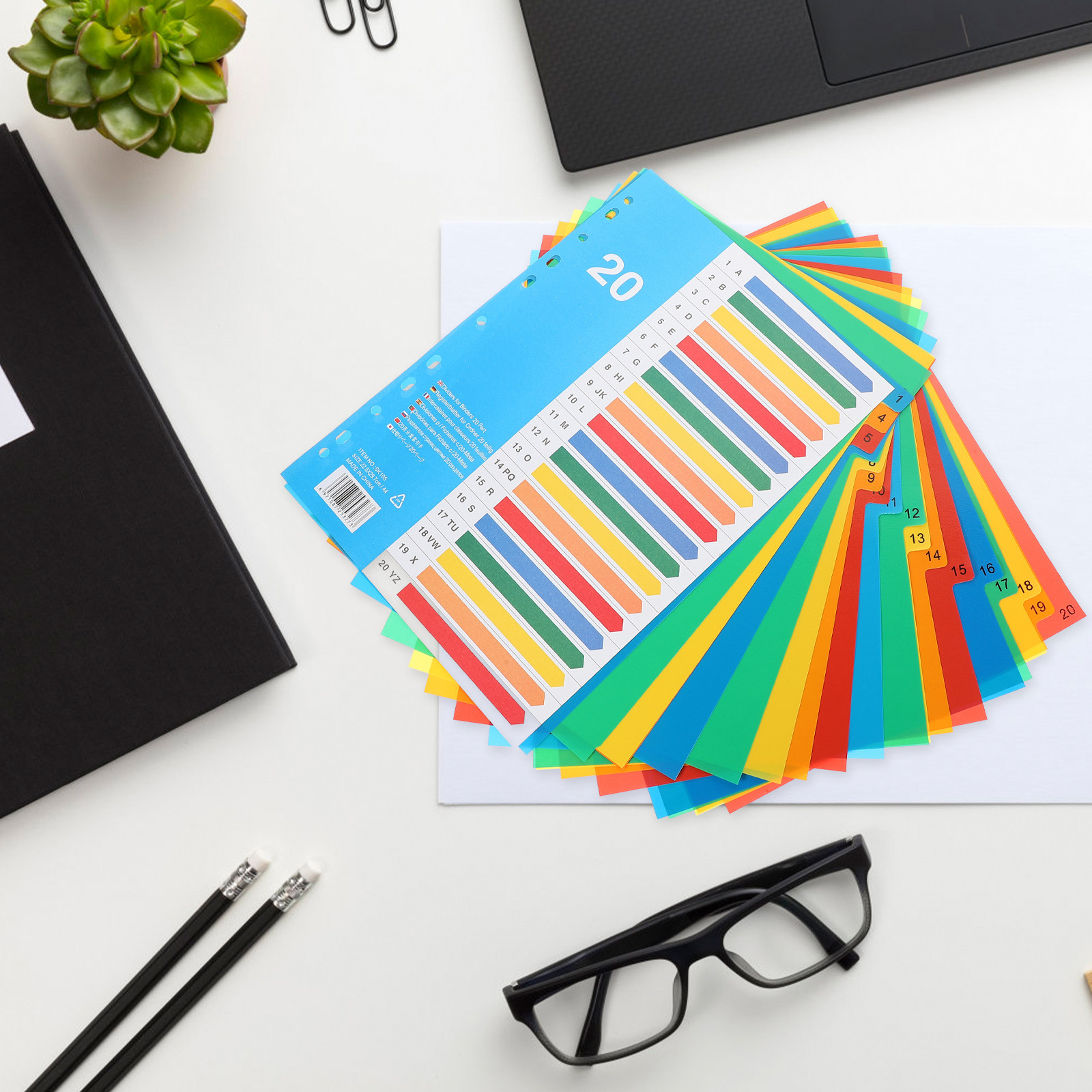 5Pcs Binder Dividers Colorful  - Tab Divider A4 review and price