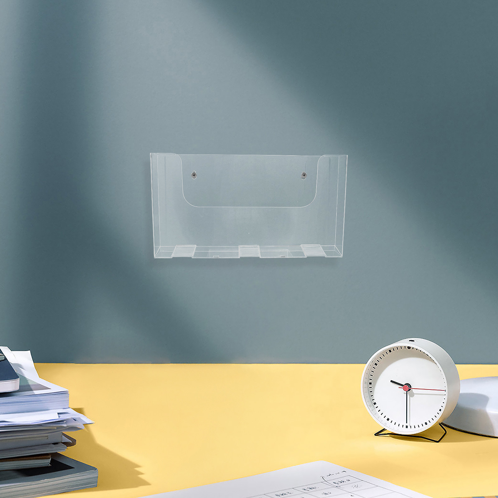 2Pcs Wall File Holder Acrylic  - Magazine Holder Rack review and price
