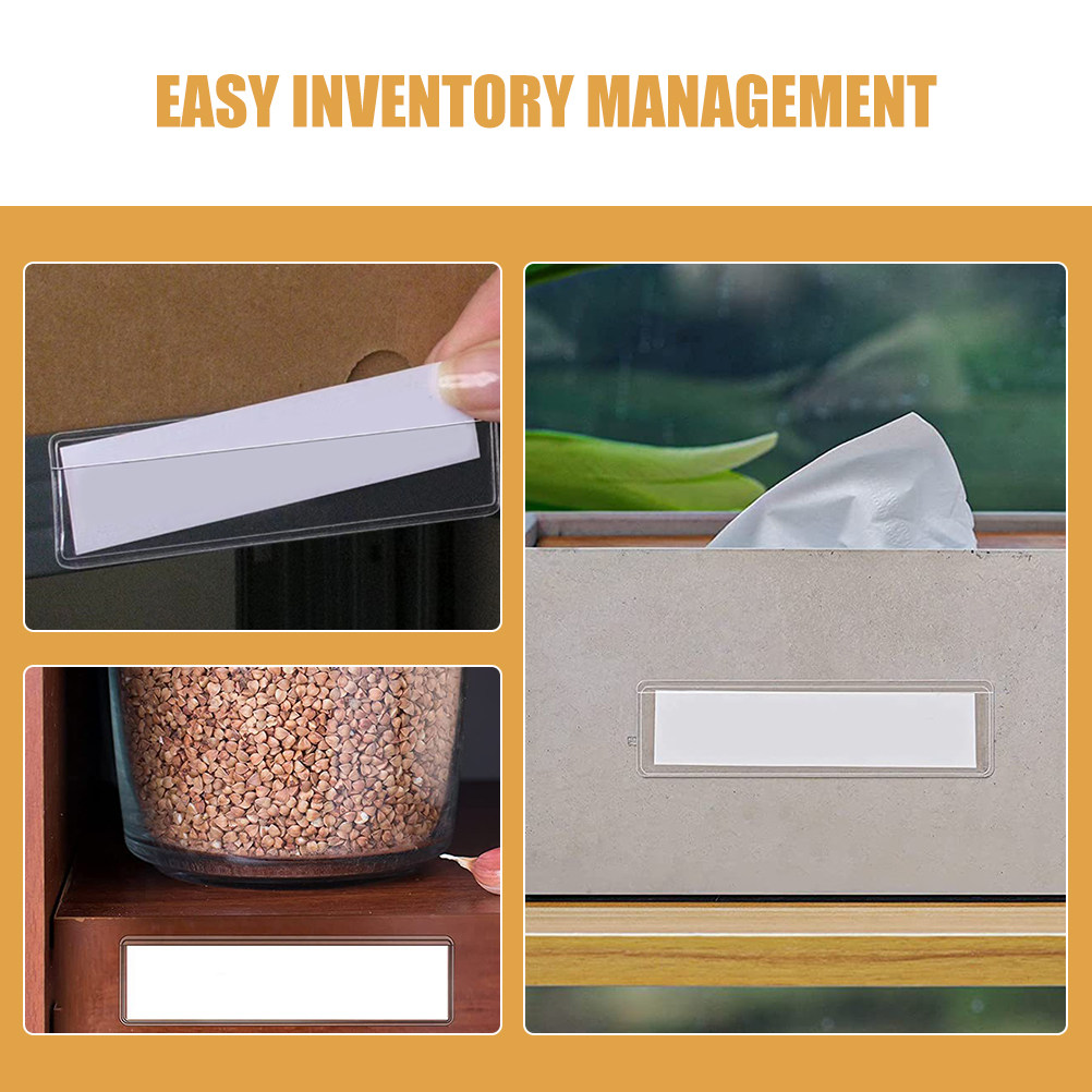 25Pcs Transparent Adhesive Lab - Index Card Holder review and price