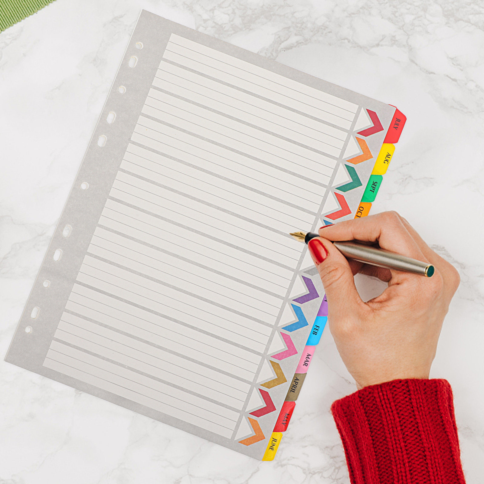 12Sheets Index Binder Dividers - Tab Divider A4 review and price