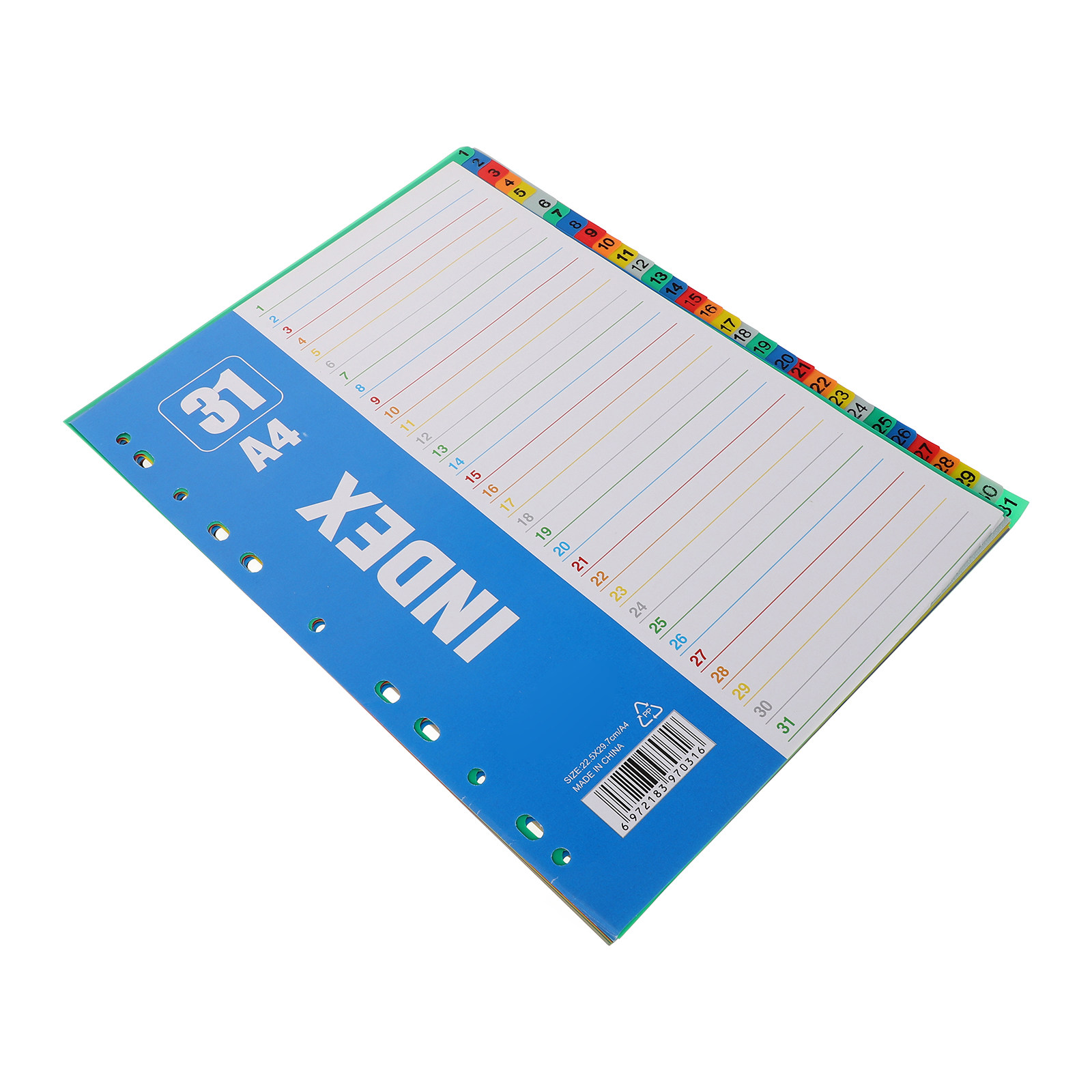 1Set Number Index Page A4 11-H - Tab Divider A4 review and price