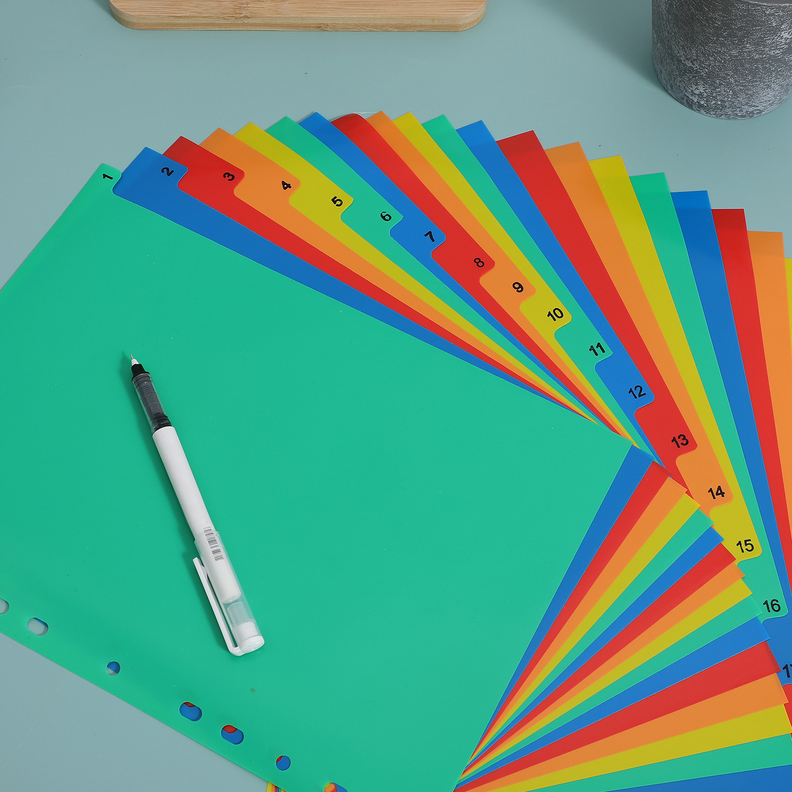 20 Pages A4 Colorful Plastic T - Tab Divider A4 review and price