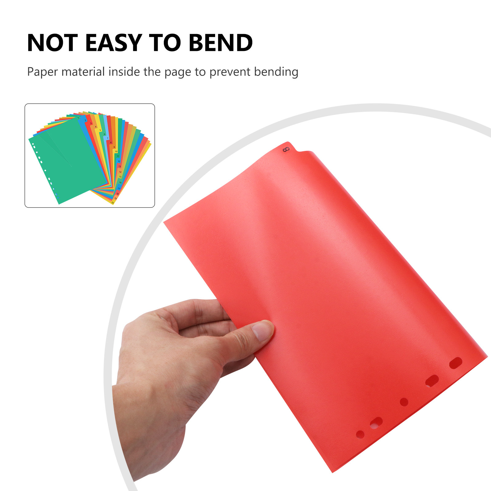 20 Pages A4 Colorful Plastic T - Tab Divider A4 review and price