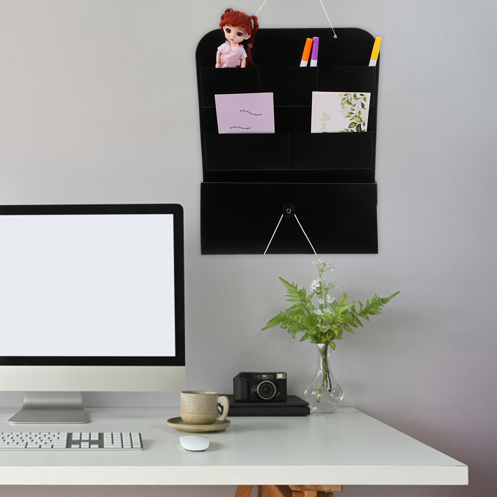 Hanging Wall File Organizer PP - Magazine Holder Rack review and price